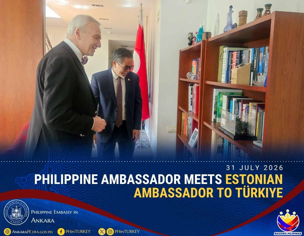 PHinTurkey's tweet photo. Their discussions covered trade, defense, cybersecurity, and global developments. #PHinTürkiye #FilipinlerTürkiyede https://t.co/hqeJV2rMl5