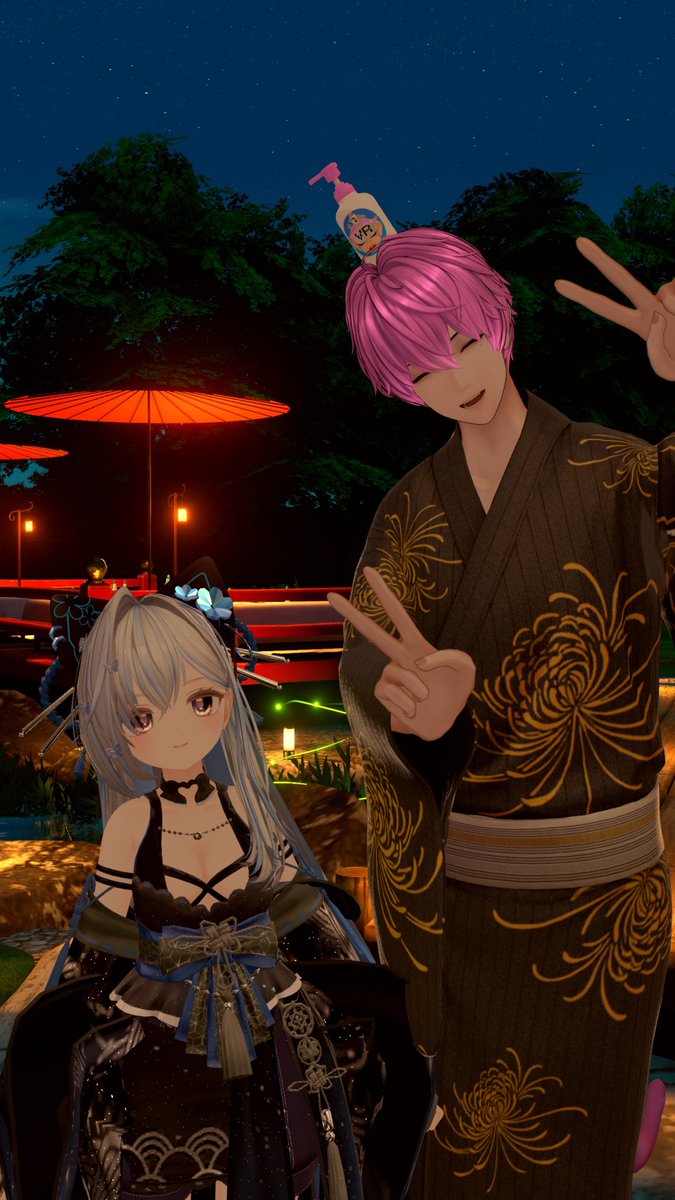 Ren_VRCMode's tweet photo. アフター① さぼかんさん  猿頭トリートメントさん

さぼかんさんと花火🎆の感想だったり、ご利益があるとかないとかで猿頭トリートメントさんと写真撮ったり。

私の行ける日にイベントが開催されますよーに🙏 https://t.co/UIKx7r3rpk