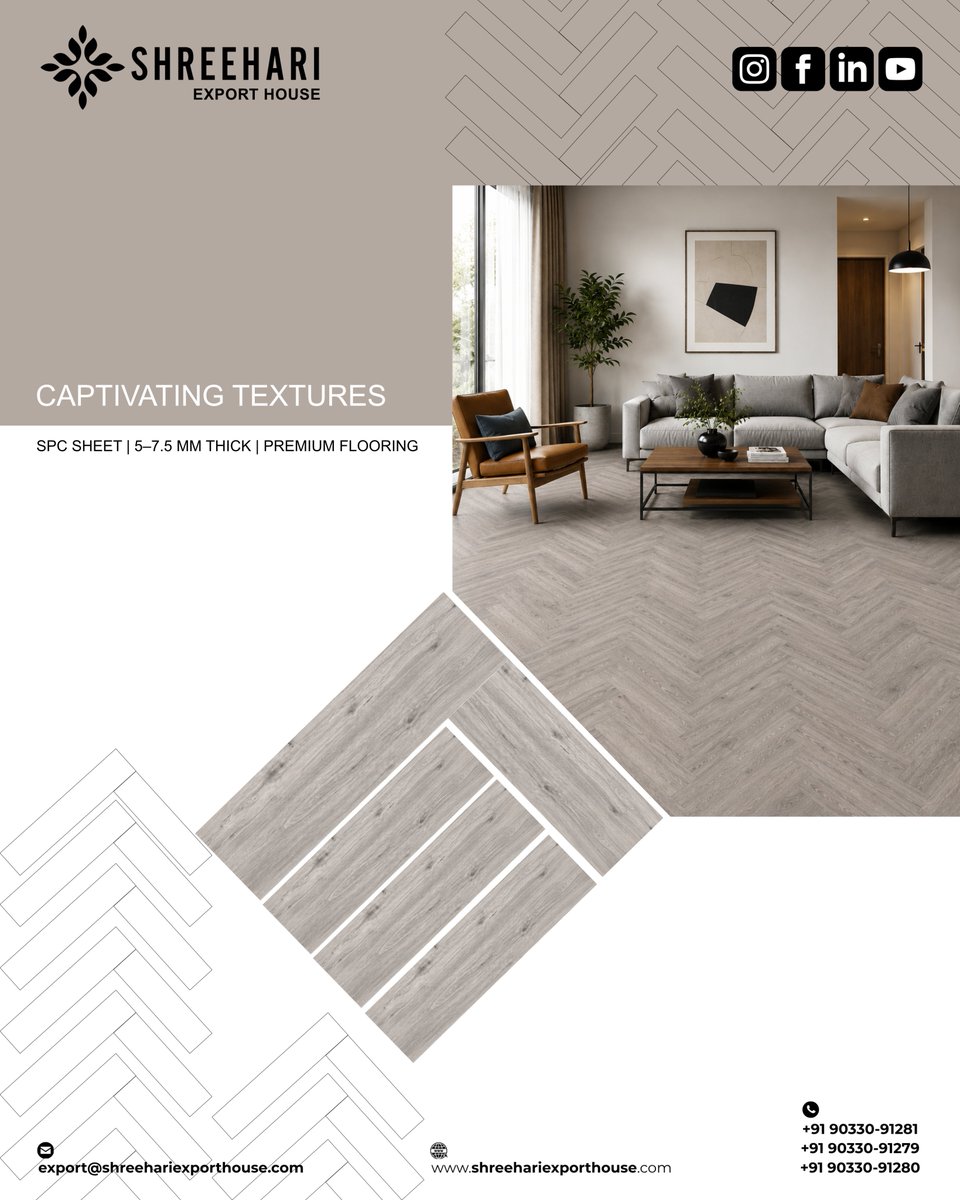 ShreeHariTrade's tweet photo. Elevate your architectural and interior projects with Shree Hari Export House. 

Why partner with us?

1.) Versatile Range
2.) Premium Specifications
3.) Global Export Excellence
4.) Uncompromising Quality 

Contact now for bulk order https://t.co/AHWsrZXpKF