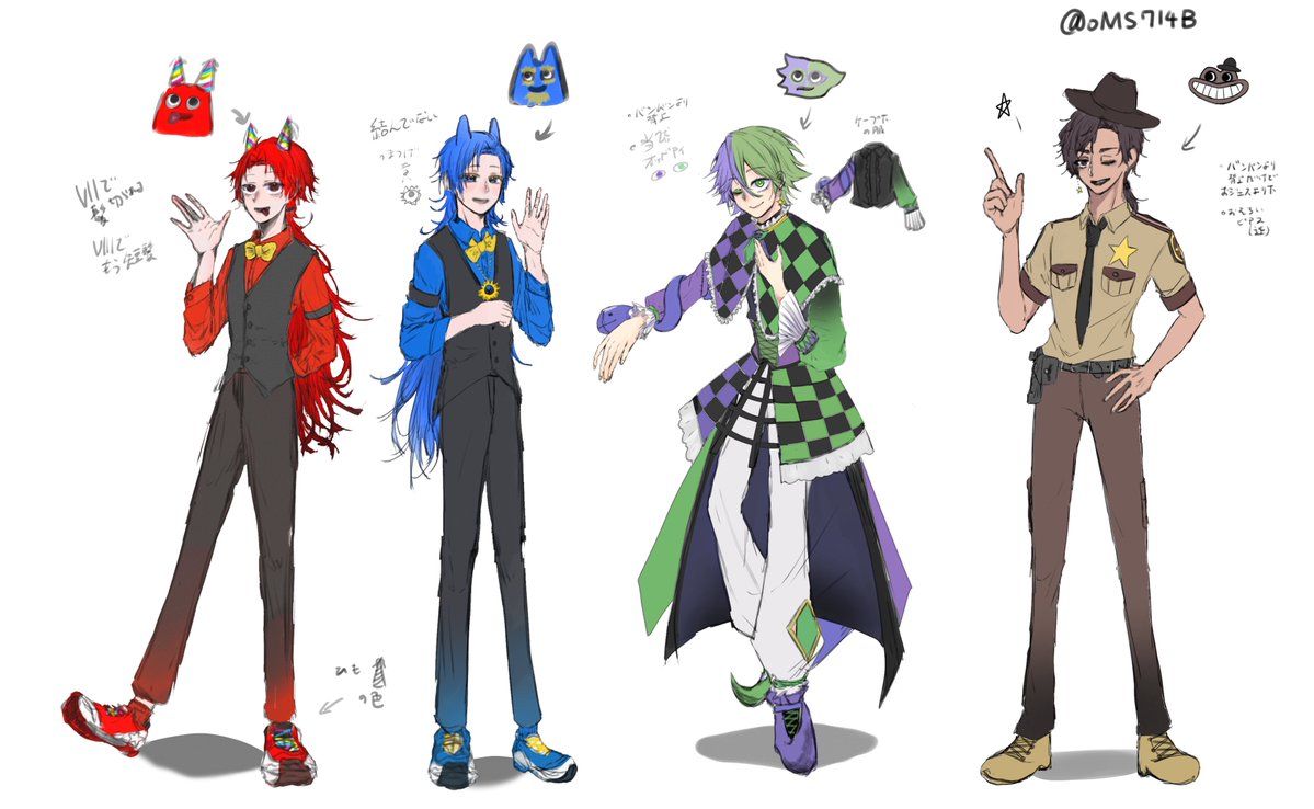 oMS714B's tweet photo. #GoB擬人化
一旦ニコイチ2組は完成 https://t.co/ISvGHWdRn8