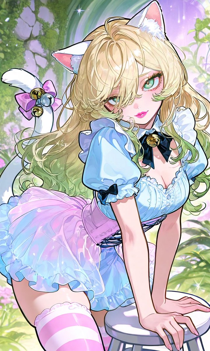 Agus3237004661's tweet photo. kitty Alice #PixAI #PixAITsubaki2 @PixAI_Official #AnimalEars #CatEars #Breasts #Bow #BlondeHair #Bell #BlueDress #Girl #CatGirl #AnimalEarFluff #IcePopParadise https://t.co/FsanLHJ67v https://t.co/s8SJ1xK7U3