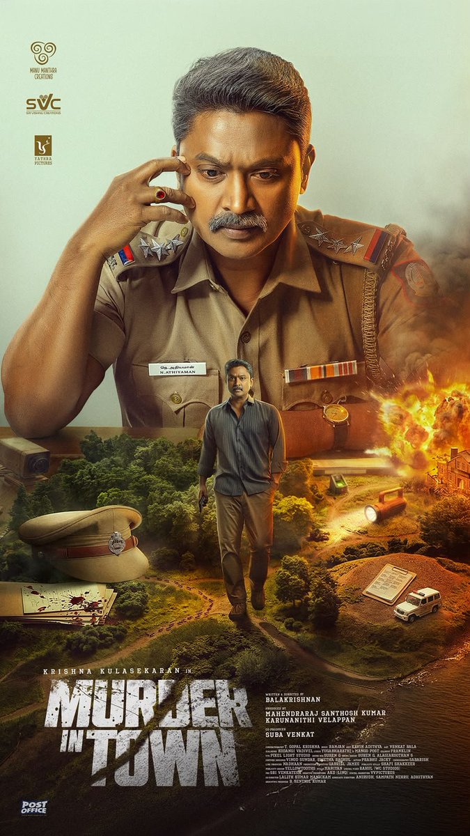 meenakshinews's tweet photo. An engaging murder mystery that keeps you guessing till the very end!

@Actor_Krishna‘s 25th Film, Murder in Town!

Written & Directed by @DirBalakrishnan 

Produced by: @manu_manthra #SriVishnuCreations @Yathrapictures

@thebindumadhavi @Bala_actor @VaibhavMuruges1 #Pandiarajan #ChinniJayanth #IMVijayan #Saravanan #Gajaraj @krishdayal17 #Tharshika #Nynika #Ranjan @Gopal_dop @KavinCuts @Artdir_Venkat @SVynod #SwethaRaghul @murugan_vadivel #Yugabharathi #PrabhuJacky #Sabarish @Mangopostworks @pxllight_studio @valentino_suren @senthilkum34688 #Nadhaan (12thirtyfour Studios) #SayujMani @yellowtooths #Vimal #ShafiShakkeer @WCStudiosOffl @ProSrivenkatesh @LinqMarqet #vvpictures 

#KK25 #MIT #Krishna #MurderInTown