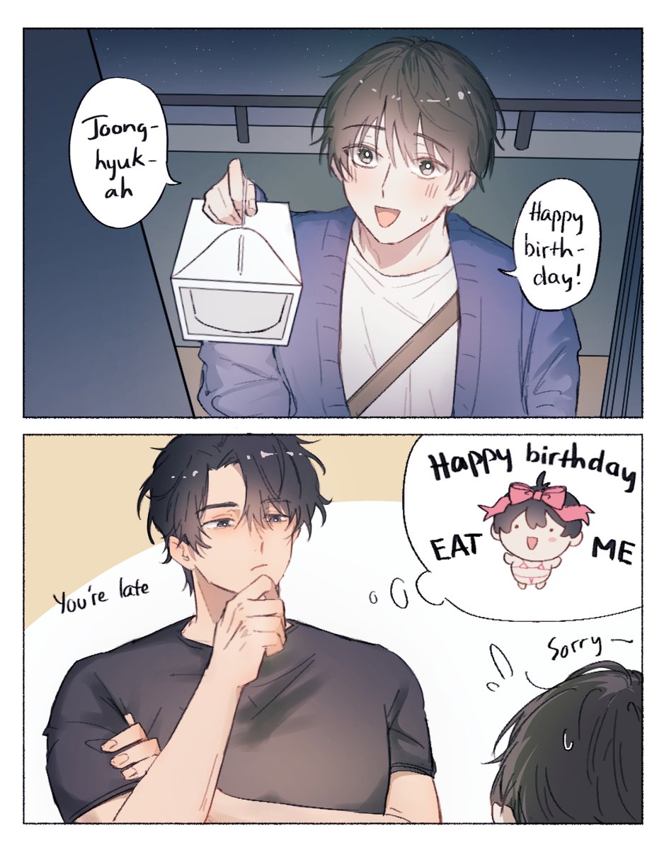 chupypam's tweet photo. This year will be a short comic for his birthday. Happy birthday Joonghyuk-ah 🎉
#HAPPYYJHDAY2026
#HappyJoongHyeokDay https://t.co/WmpO5xJUrG