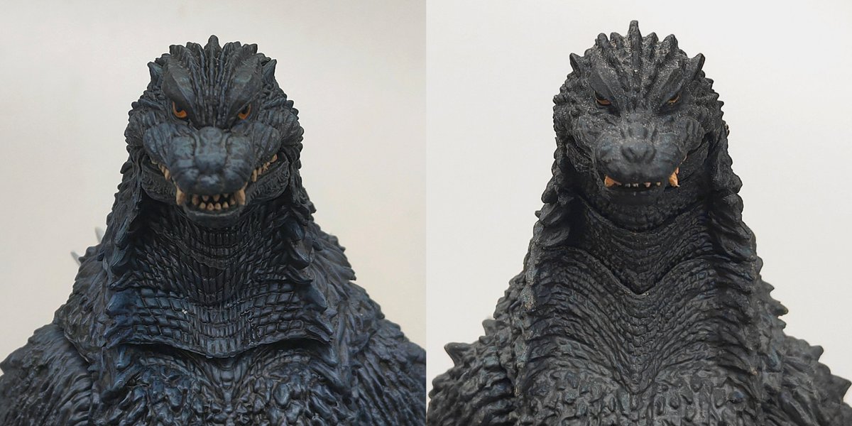 JerryYan4123's tweet photo. HIYATOYS
vs
BANDAI S.H.MosterArts
photos by @JerryYan4123
*If it can help you understand the differences between the two products more clearly, please share and like it plz٩(◦`꒳´◦)۶
#Godzilla #ゴジラ #hiyatoys #Godzilla #Godzilla2002 #hiya #Bandai #shm #toy https://t.co/27HjelQ30A