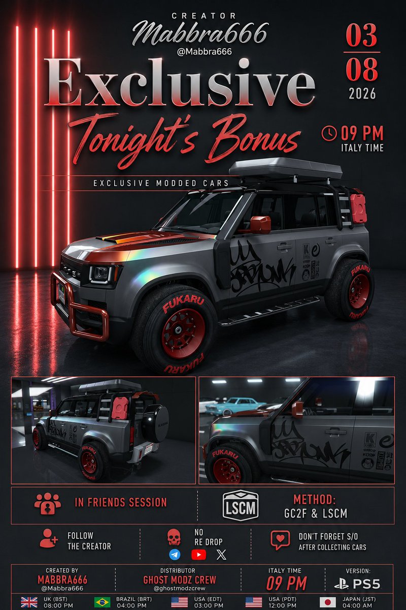 Mabbra666's tweet photo. ⭐TONIGHT'S BONUS⭐

🚘WARDEN

🧼FULL CLEAN
🌈CHAMELION PEARL
🏷️YANKTON PLATE

Dont' miss it! https://t.co/RNQwj3V219