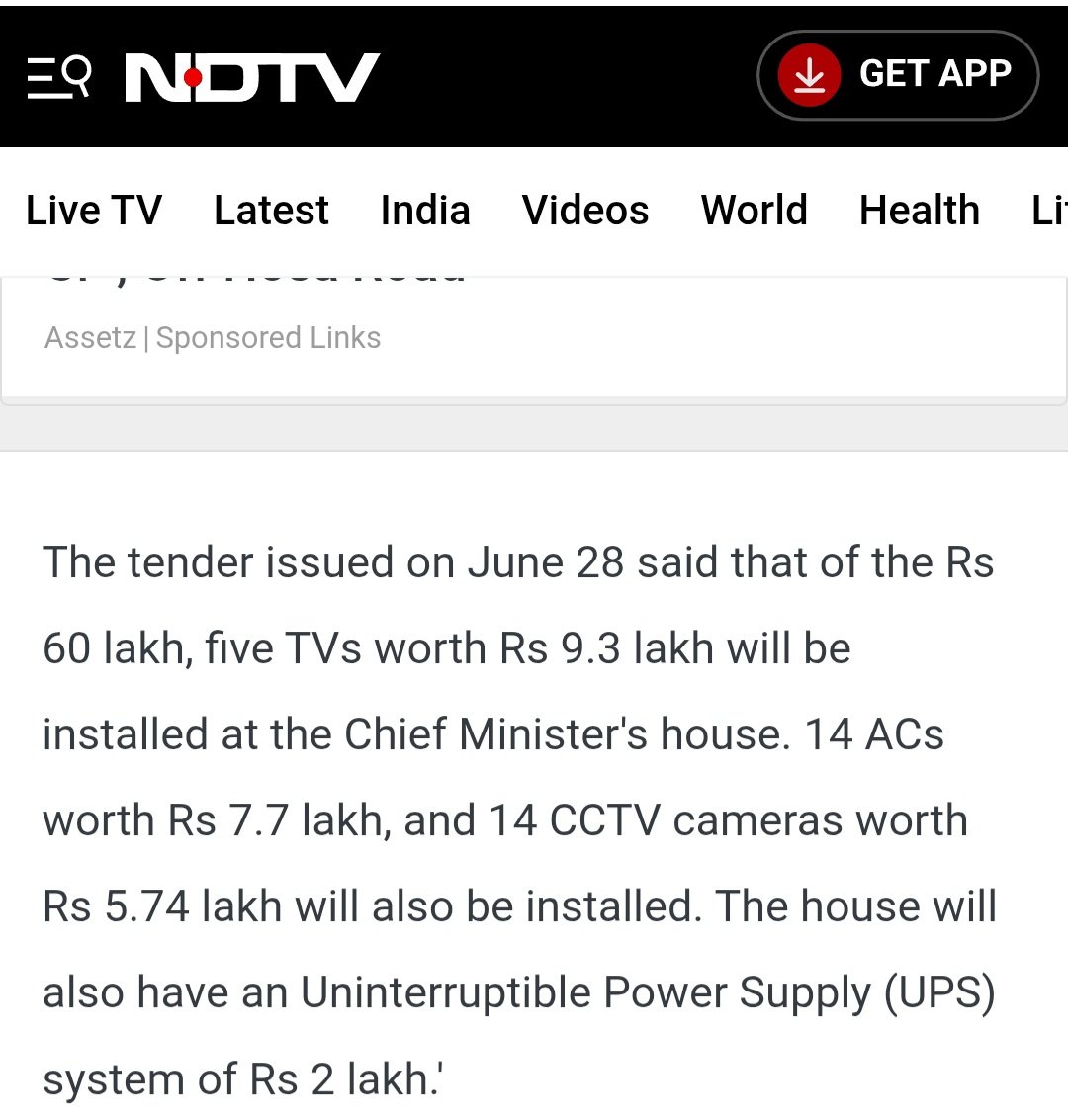 PritaOman's tweet photo. @IndiaToday @sardesairajdeep @mustafashk These ppl have a problem only with Kejriwal spending something extra on a house that would be occupied by him&amp;later by others.

No problem with Rajmahals,Enclaves, Tunnels etc built as part of Central Vista project OR 5 TVs for 9.3 lakhs,14 ACs...bought for Rekha Gupta's house. https://t.co/BfEapGNtEt
