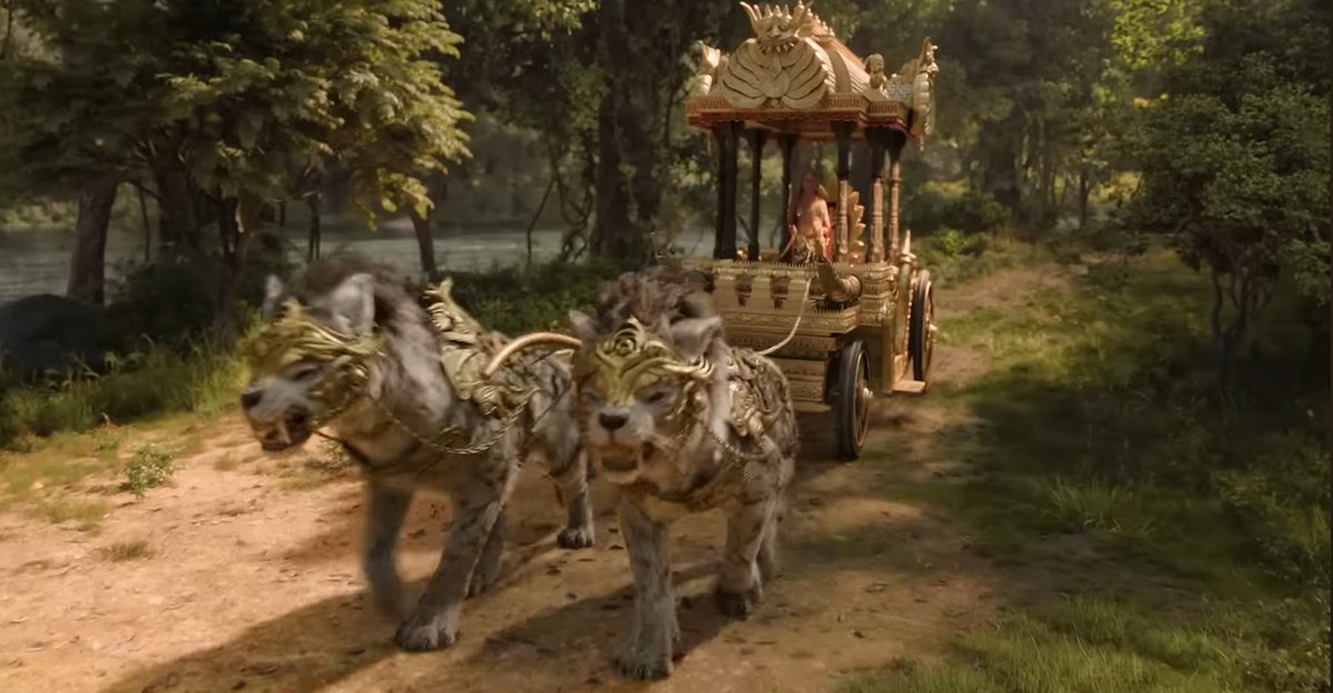 SethFromColombo's tweet photo. #Ramayana Trailer Sri Lankan culture references 🇱🇰

1. Traditional Sinhalese Rāksha Masks.

2."Panthera leo sinhaleyus"-an extinct prehistoric subspecies of lion that was endemic to Sri Lanka https://t.co/8Q0mL2mLZE