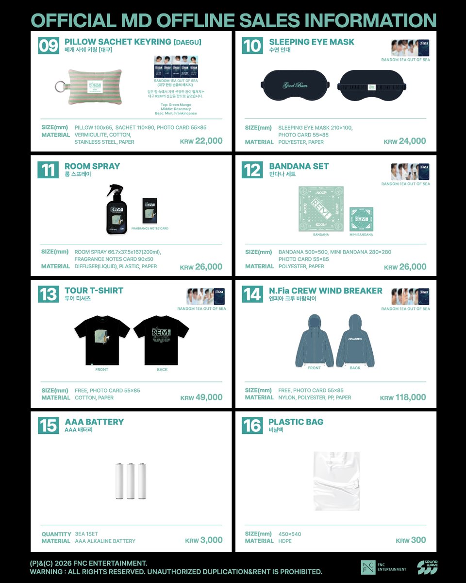 NFlyingofficial's tweet photo. 2026 N.Flying LIVE ‘&amp;CON5 : into REM’ - 대구
OFFICIAL MD 현장 판매 안내

🌕자세한 사항은 이미지를 확인해주세요.

#NFlying #엔플라잉 #엔콘 #into_REM https://t.co/s4HCuFaWlC