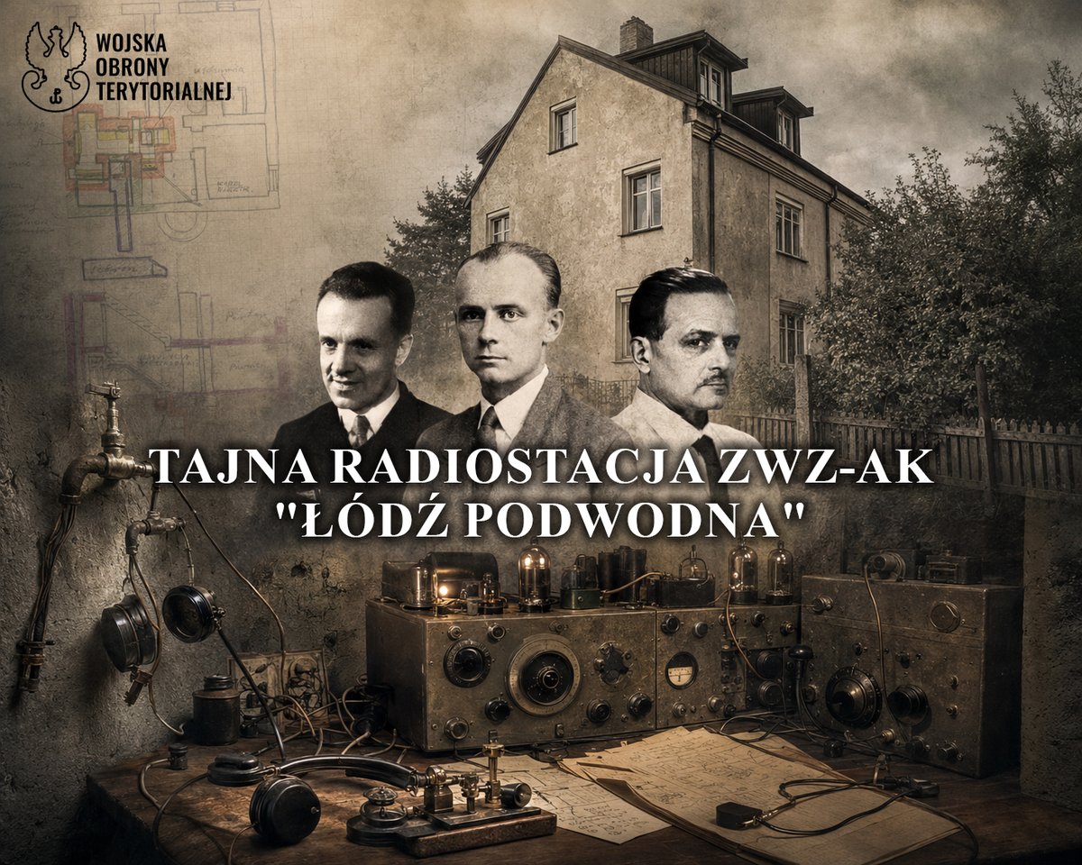 terytorialsi's tweet photo. „Łódź Podwodna” – tajna radiostacja na Żoliborzu

„Łódź Podwodna” była doskonale zakonspirowaną radiostacją Związku Walki Zbrojnej, a następnie Armii Krajowej. Działała pod willą rodziny Rodowiczów przy ul. Fortecznej 4 na warszawskim Żoliborzu. Jej organizatorem był Stanisław Rodowicz, stryjeczny brat Jana Rodowicza „Anody”.

📻 Łączność z polskimi władzami na emigracji nawiązano 4 marca 1940 roku. W niewielkim podziemnym pomieszczeniu znajdowały się urządzenia radiowe, wentylacja, ogrzewanie, zapasy, broń oraz system mikrofonów i sygnalizacji. Wejście ukryto pod ruchomym stopniem schodów i zabezpieczono mechanizmem zamaskowanym jako kran. Wąski kształt schronu oraz sposób wejścia dały mu nazwę „Łódź Podwodna”.

🔍 Niemcy wielokrotnie próbowali odnaleźć radiostację, wykorzystując aparaturę namiarową, rewizje i obławy. Pomimo intensywnych poszukiwań nigdy nie odkryli kryjówki.

📰 Później obiekt służył do nasłuchu zagranicznych rozgłośni i przygotowywania biuletynów informacyjnych dla dowództwa powstańczego na Żoliborzu. Po upadku Powstania Warszawskiego ukrywała się w nim grupa żołnierzy.

💥 Radiostację zniszczyli w 1945 roku żołnierze Armii Czerwonej. Zachowane elementy kryjówki trafiły do Muzeum Historii Polski. „Łódź Podwodna” pozostaje symbolem odwagi, pomysłowości i znaczenia łączności w działalności Polskiego Państwa Podziemnego.

🔗 Więcej o „Łodzi Podwodnej” dowiesz się w naszym biurze prasowym.

@1944pl @MON_GOV_PL 

#WOT #ŁódźPodwodna #Żoliborz #PowstanieWarszawskie #ArmiaKrajowa #HistoriaPolski #Radiostacja