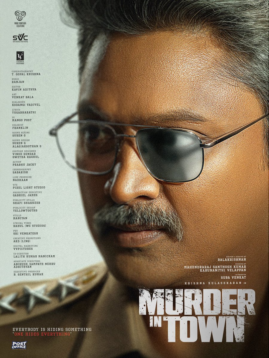 saloon_kada's tweet photo. #MurderInTown — First Look Poster🔥

Stars : Krishna (Kazhugu) - Bindu Madhavi
Music : Ranjan (Debut)
Direction : Balakrishnan (Debut)

Shoot Wrap &amp; Theatrical Release Soon!! https://t.co/JbxOgC5FbQ