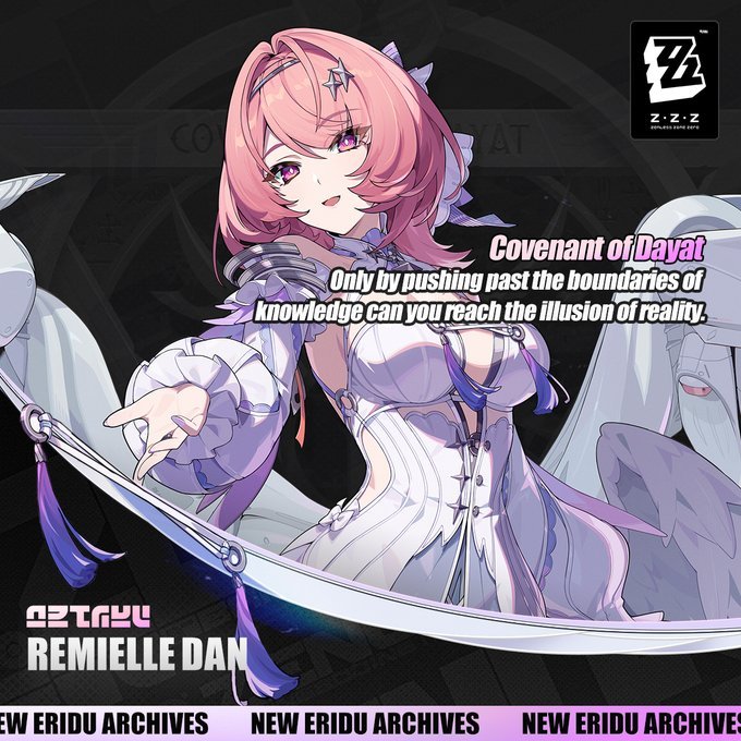 mana21283147's tweet photo. "Only by pushing past the boundaries of knowledge can you reach the illusion of reality."

Hello #zzztwt this account is dedicated to the one and only best faction in zzz covenant of dayat and all it mambers 🩷👁🩷

#promotwt #zenlesszonezero #zzzero https://t.co/HdCkT7Olca