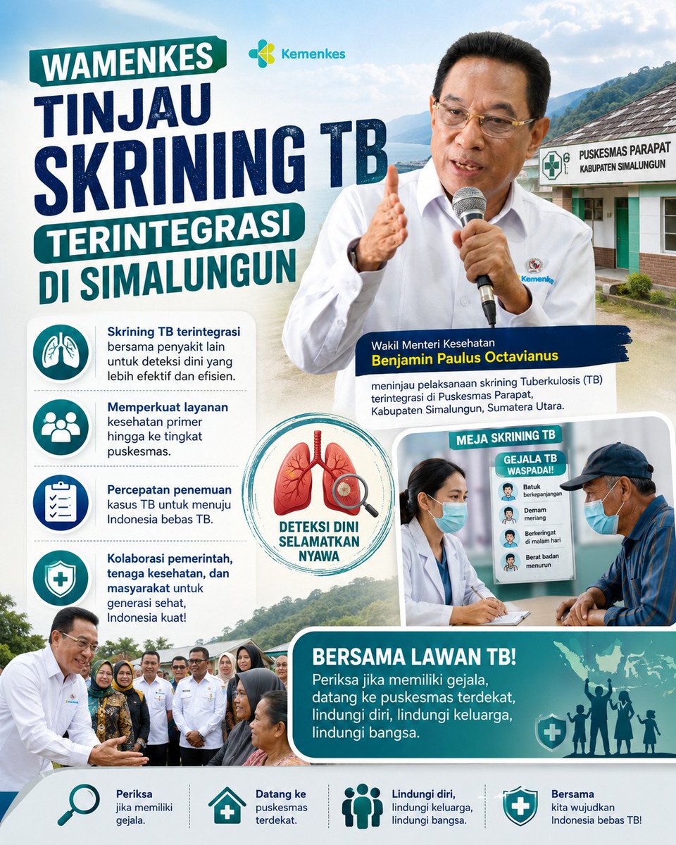 barvitone's tweet photo. Skrining gabungan TBC buka akses kesehatan lebih luas ke masyarakat #CekKesehatanGratis https://t.co/FYbQnVwKam