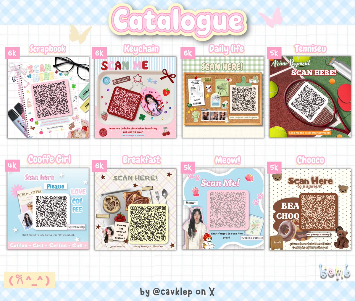 cavklep's tweet photo. hayi hayi ayoo jajan qr deco by rqd &amp; custom,bisa inrush dan recolor jugaa detail dipinned yaa tanya tanya dulu juga bolee >___<🍀💗

#bealanja https://t.co/yuhkXv0QX8