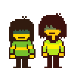 bangowang's tweet photo. tried recreating some deltarune sprites from memory i dont think i did it right ☹️ https://t.co/XwwavfPYVZ