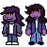 bangowang's tweet photo. tried recreating some deltarune sprites from memory i dont think i did it right ☹️ https://t.co/XwwavfPYVZ