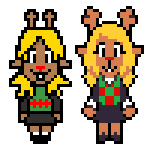 bangowang's tweet photo. tried recreating some deltarune sprites from memory i dont think i did it right ☹️ https://t.co/XwwavfPYVZ