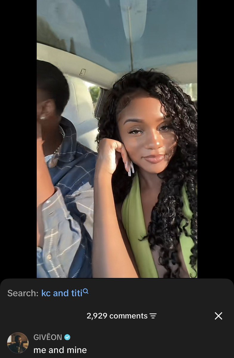 Still_l_Rise's tweet photo. R&amp;B superstar Givẽon in KC &amp; Titi’s comments on Titi’s latest TikTok 🤎🤎 real recognize real!!! Still we rise!!!! https://t.co/yMJQVPqTlA
