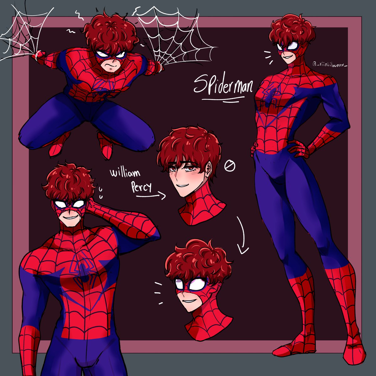 RiiniiBunny's tweet photo. William es Spiderman!!
Spiderwill jajaja
Pronto subo la version de Xander !
#oc #lasinfoniadeunmarcablanca #comicbl #spiderman https://t.co/YseXpY2S0p
