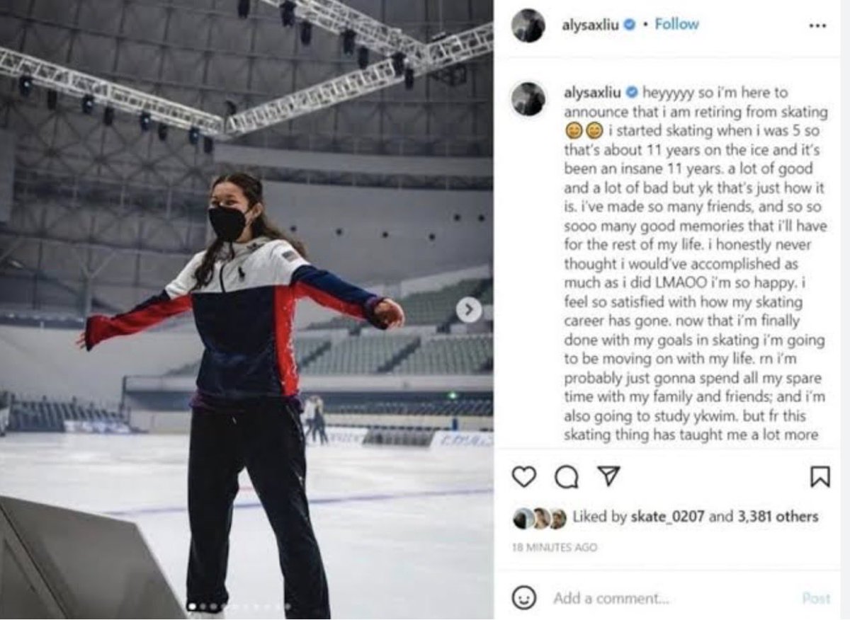 liuarchivefs's tweet photo. 2021-2022 season wrap
Retirement announcement (☠️😭🤡🎉)
(little did she know the best was yet to come) https://t.co/d0Iv9tQytU