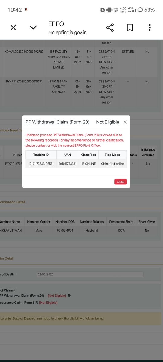 RAKIBSonw's tweet photo. @officialepfo @mansukhmandviya Dear sir now I am sharing all details 🙏 
Please given me solution today only it will cleared from your side than we are applying for death claim 
It's deceased member case give some priority https://t.co/2EaOLX95Y7