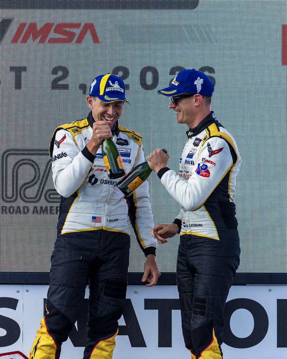 PrattMillerMS's tweet photo. The No. 4 is heading home with another podium finish!

While the No. 4 stood on the podium, the No. 3 also kept up their determination bringing home a P10. Now our focus shifts forward.

#PrattMillerMotorsports #IMSA #CRbyPMM https://t.co/v7TXFCsxYn