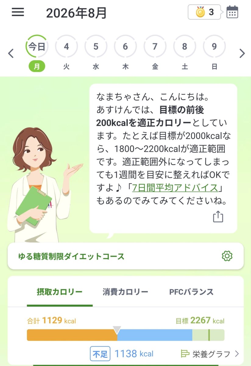 knmtea_d's tweet photo. 先日受けた会社の健康診断、主に血液検査の結果がかなりの大惨事で、のぞきこんできた50代の先輩社員から

「あ！？俺よりひどい（結果）じゃないか！！」

と言われてしまったのであすけんデビューしました。栄養面は妻氏がくわしいので頼りつつ、一昨日から運用開始。さていかほどか

#あすけん https://t.co/7uFgELCvIO