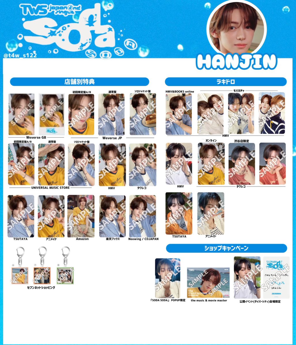 l00kathj's tweet photo. TWS SODA SODA トレカ 特典 交換

求：ハンジン

譲：シンユ ドフン ヨンジェ ジフン ギョンミン

お気軽にお声がけください🍀 https://t.co/M8Lu1B0Gtb