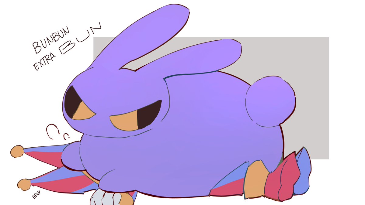 nomi_illust's tweet photo. A bunbun plush this big can fix me https://t.co/4PigSpAmmY