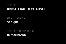 Glowargentino's tweet photo. #Chaubicha y #NOALFRAUDECHAUSOL en tendencias
SOL AL 9009 
#GranHermano https://t.co/WK1WACXlYB