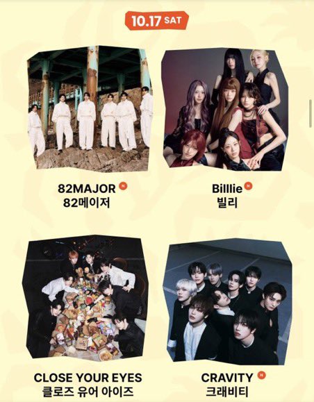 Cravity_Eu's tweet photo. CRAVITY is part of the NOL Festival lineup 

📅 : 17.10 

 #CRAVITY #크래비티 #ReDeFINE #AWAKE https://t.co/DqPloXwK92