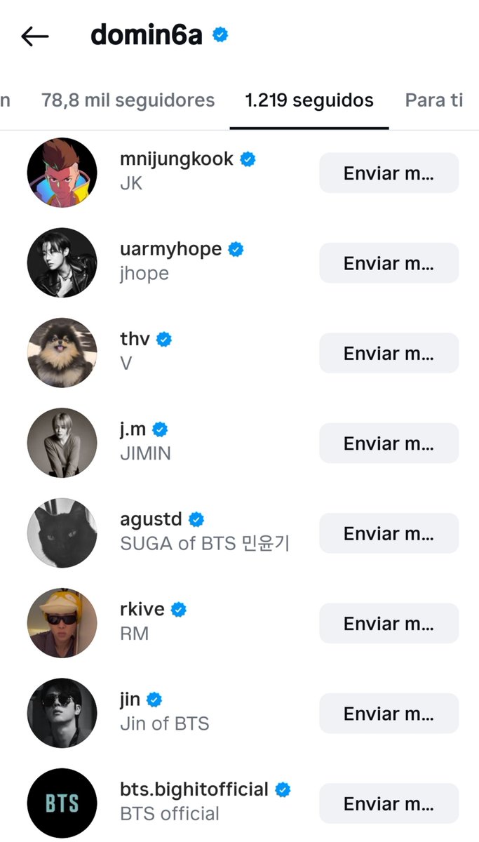 armychilensis's tweet photo. Dominga López sigue a todos los bts en instagram, tenemos a una miss universo chile army 👀 https://t.co/0BrGbjIXBT