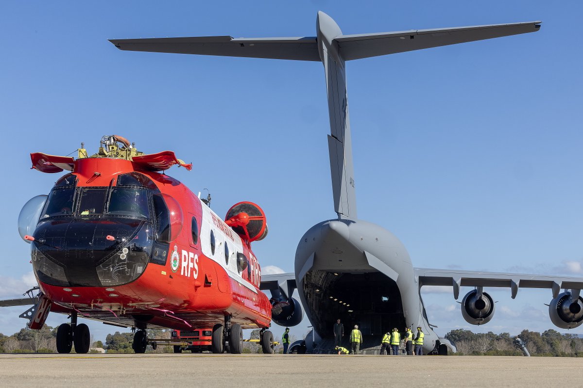 DefenceAust's tweet photo. When our international partners call for assistance, Australia stands ready to respond. 

In support of the French Government’s request for assistance to combat devastating bushfires, the Australian Defence Force has rapidly mobilised personnel and critical airlift capability to help deliver specialist firefighting expertise where it is needed most. 🇦🇺 🇫🇷
  
A @AusAirForce C-17A Globemaster III has transported @NSWRFS firefighters and essential equipment from RAAF Base Richmond, demonstrating the ADF’s strategic air mobility capability and its ability to move people and resources across the globe at short notice.

Alongside this, a CH-47D Chinook helicopter, equipped with an 11,300-litre aerial firefighting water tank, and a Bell 412 reconnaissance and support aircraft have deployed alongside NSW RFS personnel to strengthen firefighting efforts on the ground. 
 
This deployment showcases the ADF’s ability to respond quickly to emergencies, working seamlessly with government agencies to deliver timely assistance and strengthen international partnerships. Whether responding at home or abroad, the ADF’s highly capable people and air mobility assets ensure the right support reaches the right place at the right time. 
 
As bushfire seasons become increasingly complex around the world, Australia’s commitment to supporting partner nations reflects our shared responsibility to help communities in need and reinforces the value of cooperation, preparedness and rapid response in the face of natural disasters. 

#YourADF #AusAirForce #StrongerTogether @AusAmbFR @FranceAustralia