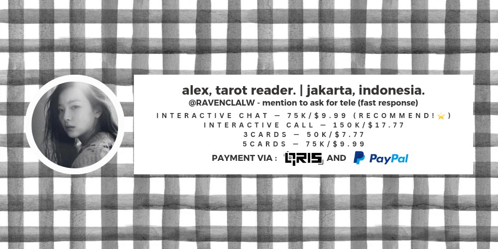 RAVENCLALW's tweet photo. HEYHO! 🌠

aku mau nambah testi jadi mau kasih 5 orang free reading of 1q with 3 cards spreads. syaratnya follow acc baru di @delivexy sama subs channel telegram krn readingnya di tele juga! kl tertarik, rep kenapa kalian lg butuh reading dan usn tele yaaa. thank you!

#zonauang https://t.co/kxUC0Ghu1N