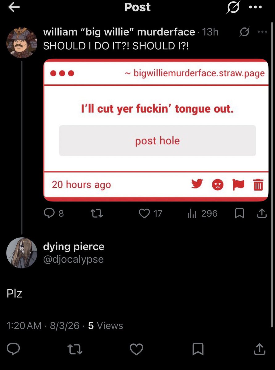 trillium555's tweet photo. 🏳️‍⚧️‼️🏳️‍🌈ITS OKAY. TO BE GAY.🏳️‍🌈‼️🏳️‍⚧️

This is CLEARLY 👀 a edited screenshot, I don’t curse, AND i don’t speak in all lowercase. 🙏

This man has been **COPING** Hard, and *Projecting…* IT ONTO ME!!!

Here is evidence of him being QUEER. 🏳️‍🌈❤️

#WeSupportPierce. https://t.co/lyi4PaJ9J4