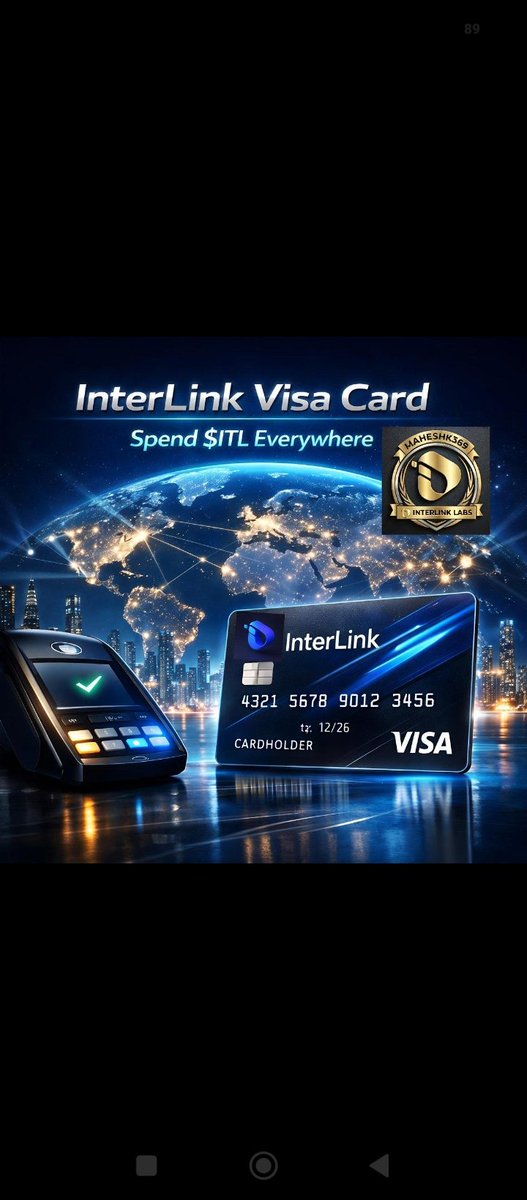 SrinivasThogar4's tweet photo. "InterLink Visa Cardతో $ITLను ప్రపంచవ్యాప్తంగా మిలియన్లాది Visa వ్యాపారుల వద్ద సులభంగా ఉపయోగించండి. వేగవంతమైన, సురక్షితమైన మరియు సౌకర్యవంతమైన డిజిటల్ చెల్లింపులతో గ్లోబల్ ఫైనాన్స్‌లో కొత్త 
#InterLink #ITL #ITLG #Visa #GlobalPayments #Crypto #Blockchain #DigitalPayments https://t.co/hgWcUj4Hbf