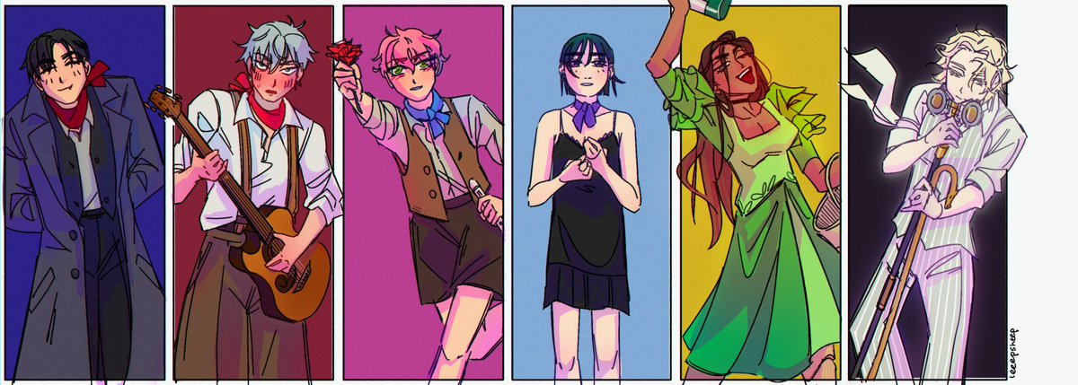 thekweenof_'s tweet photo. been planning a hadestown au for awhile, and now that my gf @leeepsheep  has watched it i can FORCE her draw them (i paid her money)
#ALNST #mizisua #ivantill #hyuluka https://t.co/C8PzQhh1PX