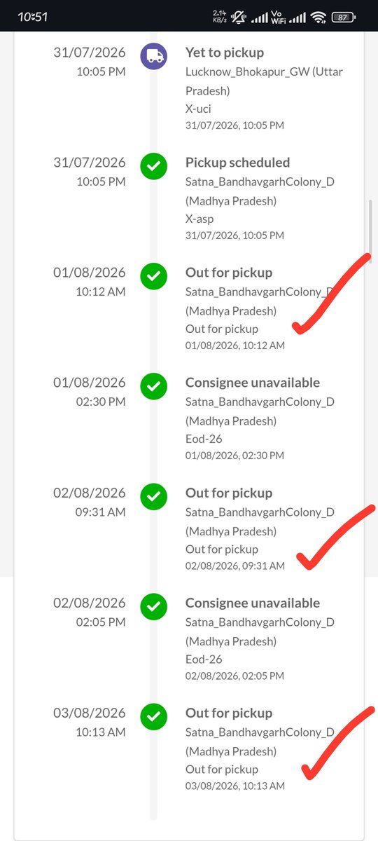 3xpertai's tweet photo. Why are you entertain from 3 days, i got OTP for return,
Your delivery partner has not called me even single time,

Can I get his number? 
Return asap
@JioMart_Support @JioMart @delhivery @help_delhivery @surajsaharan  @jagograhakjago @nch1915 https://t.co/bpcz04FYY2