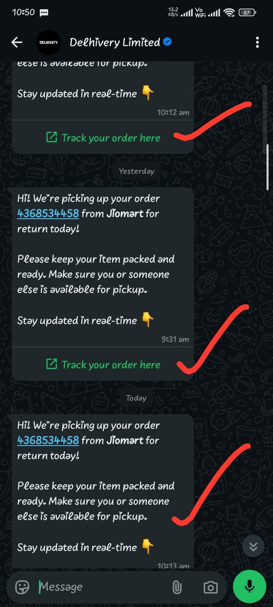 3xpertai's tweet photo. Why are you entertain from 3 days, i got OTP for return,
Your delivery partner has not called me even single time,

Can I get his number? 
Return asap
@JioMart_Support @JioMart @delhivery @help_delhivery @surajsaharan  @jagograhakjago @nch1915 https://t.co/bpcz04FYY2