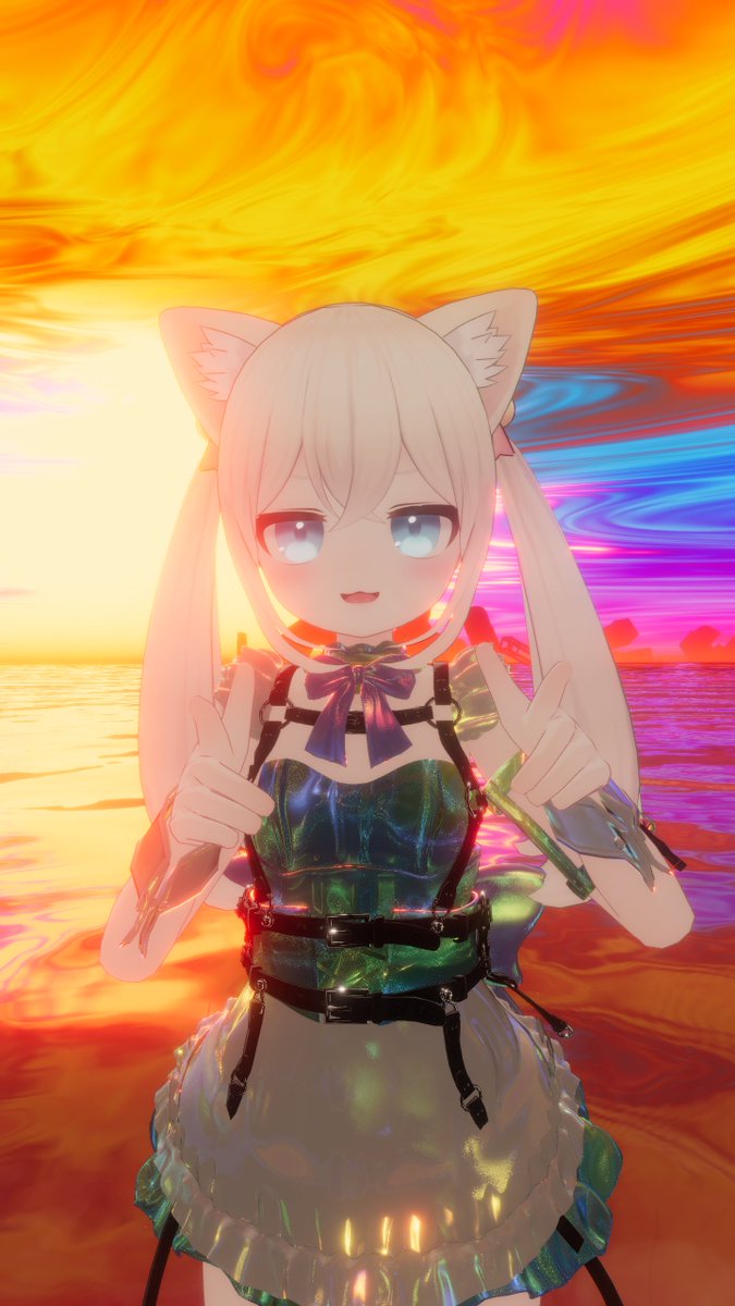 tama_vr's tweet photo. ぐにゃ～ #VRChat https://t.co/uPCNriJyNJ