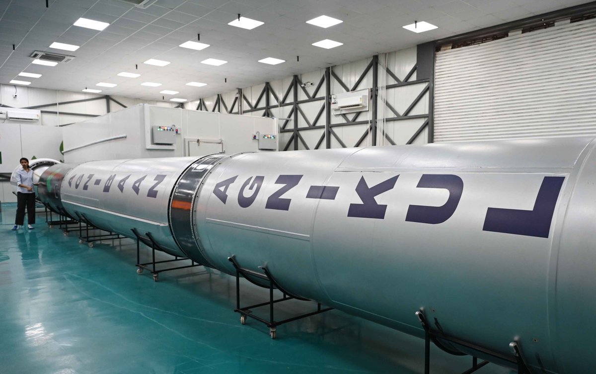 SindhuHarih's tweet photo. .@AgnikulCosmos is getting ready for Mission 2, where they will not just place a commercial payload in orbit but also attempt to recover the rocket’s lower stage for reuse. 

The architecture for the reusable launch vehicle is almost frozen, Srinath Ravichandran, co-founder and CEO, AgniKul Cosmos says. “All the pieces of the tech needed for reusability are in place; we will have to now sequence them exactly.”

The company is eyeing an early-2027 timeline for lift off

Founders @srinathr155 and @moin_spm, who patiently let us tour their facilities, say that the best part about cracking reusability will be decoupling of rocket production capacity and launch cadence 

Online , video and print article today in @businessline — kudos to our digital team @SiDmAtz 

YouTube : https://t.co/L5Eqk9Eqyu

Web: https://t.co/dqjmTqKylh