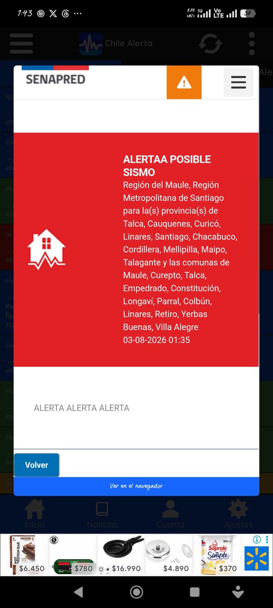 daniel_diaz's tweet photo. Gente hackearon a @Senapred o se quedaron dormidos con el teclado apretado?  Esto podría ser grave en muchas capas distintas 😱

@biobio @meganoticiascl @RedGeoChile @Sepulinares @GobiernodeChile https://t.co/bQrVxjpkZw