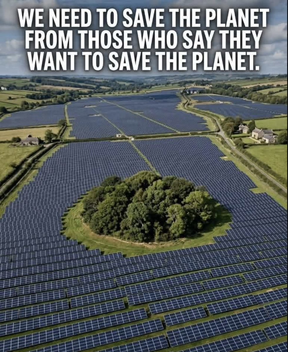 GiveUsAQuid's tweet photo. HATE FACT: The so-called 'Greens' do far more damage to the environment than Big Oil. https://t.co/K1VA0wskPZ