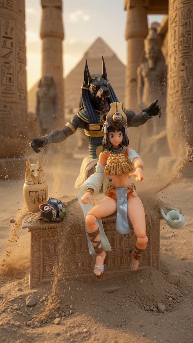 FigureFrenzyJP's tweet photo. This anubis figure honestly looks and feels amazing thank you! #fourhorsestudios  and #D13toys https://t.co/l4JnMNJqVV