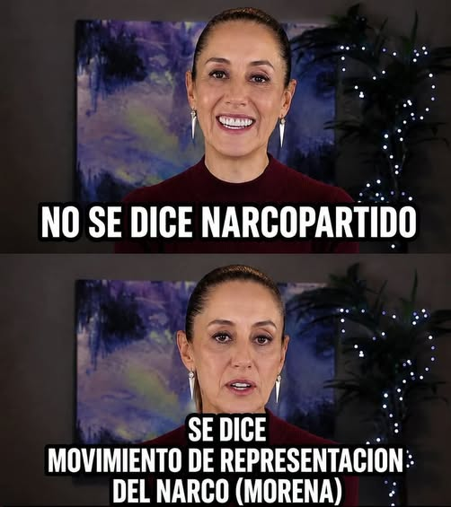 GARCIPAVON's tweet photo. Ok. ahora será: ''Movimiento de Representación del N@rco'' (Morena)😎