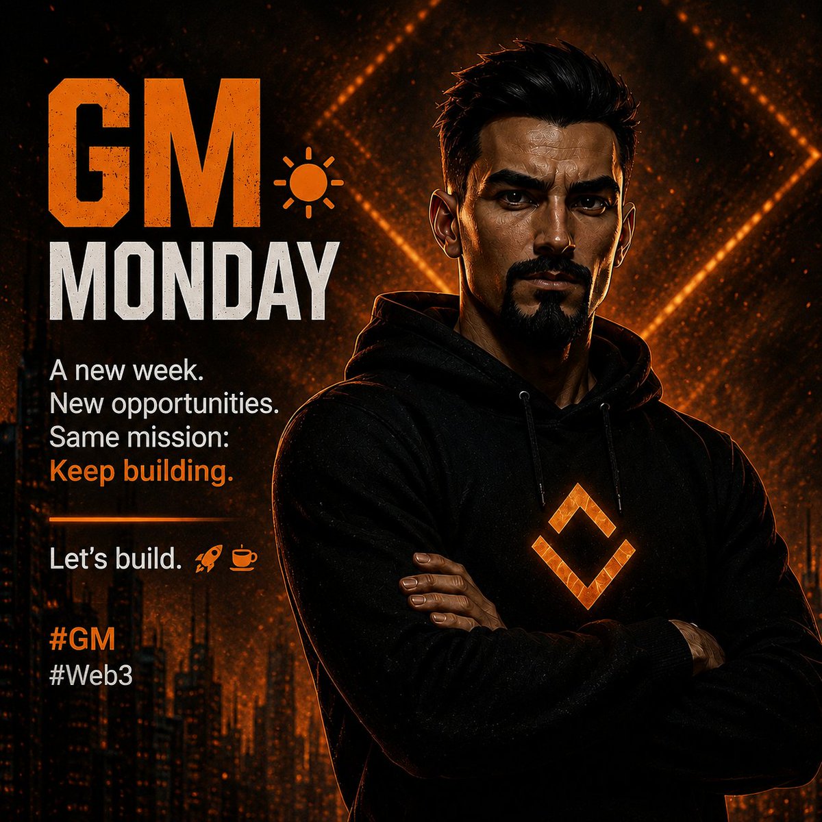 RealNFTMarvin's tweet photo. GM ☀️

Happy Monday, CT.

A new week means new opportunities, new connections, and another chance to keep showing up.

You don't have to go viral today.
Just stay consistent.

One good conversation can change everything.

Let's build. 
#GM #Web3 #cryptocurrency https://t.co/WTJPlOE5pa