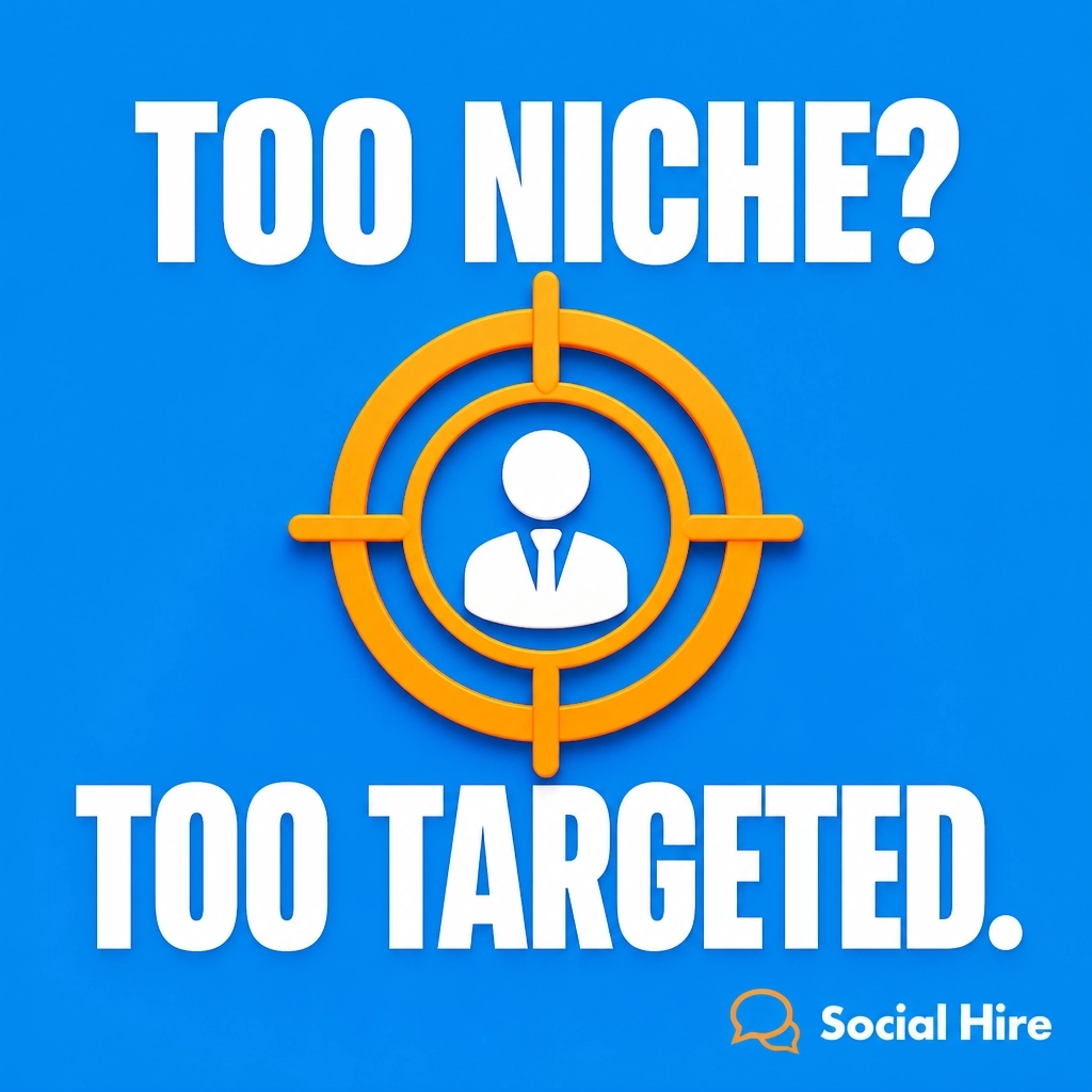 Social_Hire's tweet photo. "Too niche" is an algorithmic superpower. Specificity tells the platform exactly who to find. Stop shouting at everyone. Start winning with the clients who matter.

Is your focus too broad?

P.S. Narrow is better. https://t.co/ELU8k2xCWz
