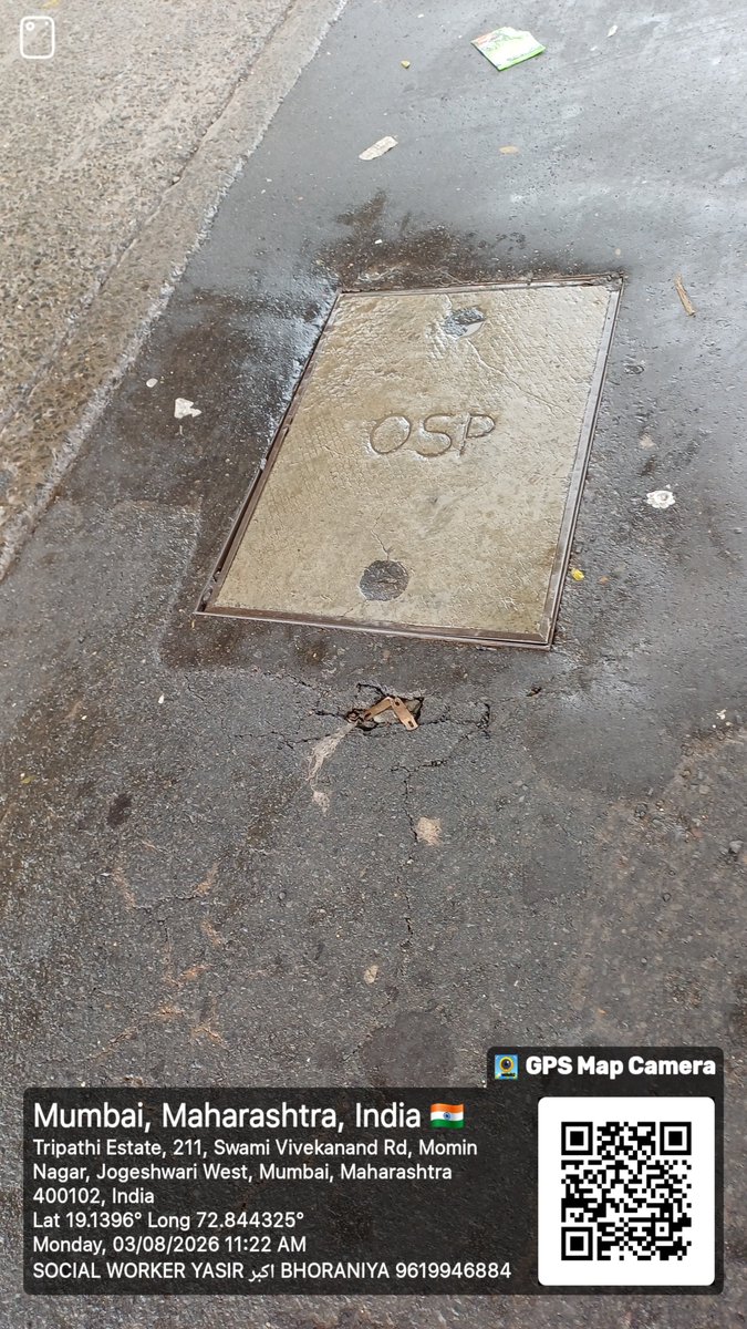 YASIR_BHORANIYA's tweet photo. Ye spot Repairing maang rha hai..@mybmc 
Jogeshwari west jvlr bridge k niche Oshiwara traffic division k bhar
SV ROAD. https://t.co/shuxthniF7