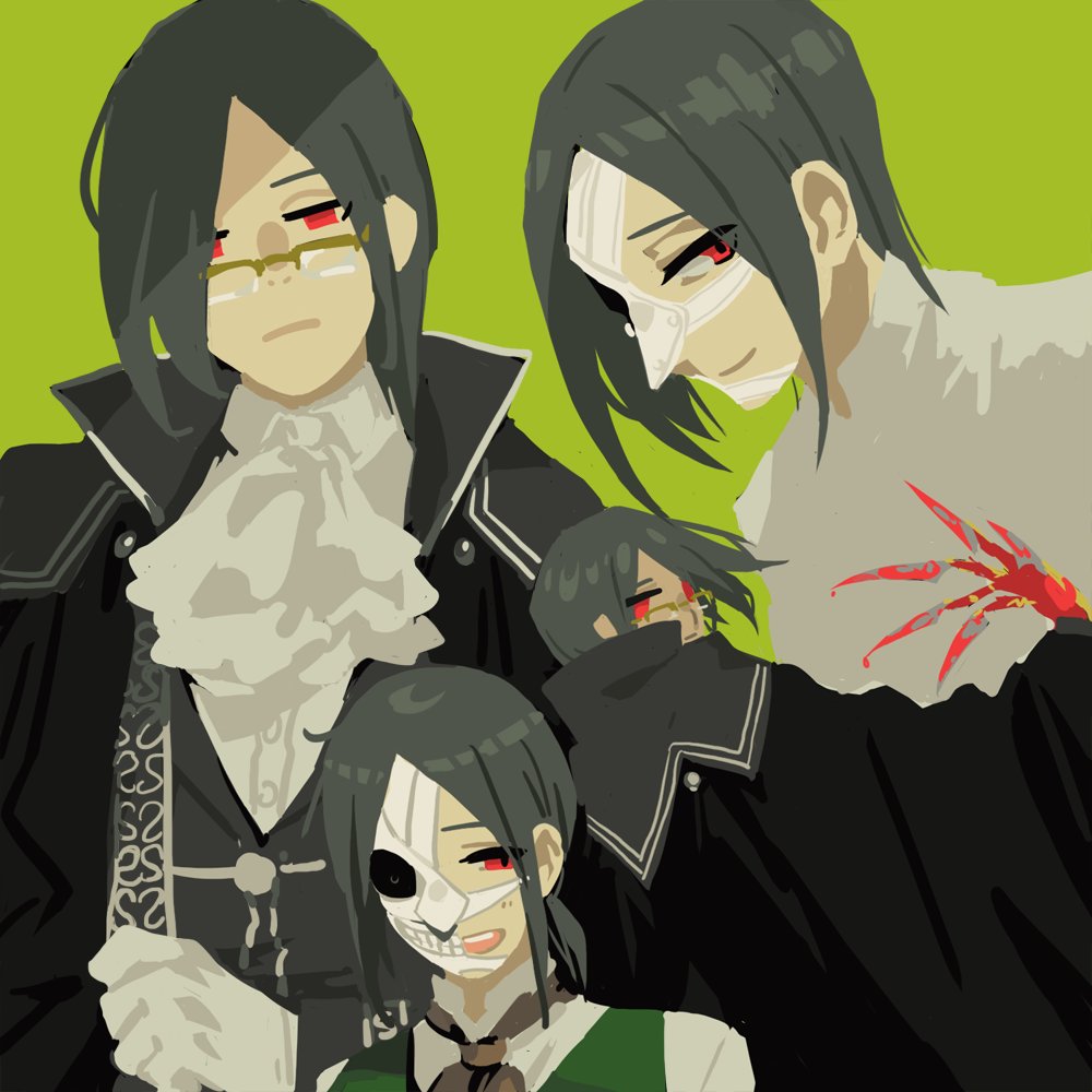 mokutanso's tweet photo. ファントムは第3臨バトルモーションの髪が短いんだから短く描いてもいいんじゃないすか？と仮面つけてるのに脱法（一部）した絵と、くくってほしさに普通に違反していた絵と、ちゃんと描いた絵の再喝 https://t.co/kOJ84fl3BU