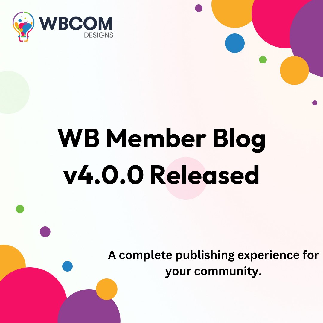 wbcomdesigns's tweet photo. WB Member Blog v4.0.0 released.
Adds writer profiles, follows, claps, reading lists, moderation tools, featured posts, and major performance, accessibility, and security improvements.
π https://t.co/qiDGQUra99
#WordPress #WBMemberBlog #BuddyPress #WbcomDesigns https://t.co/ikkSc1slcy