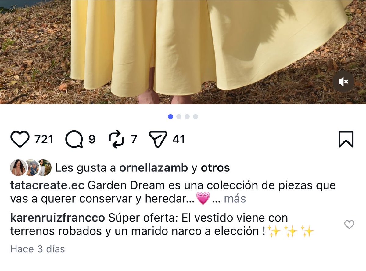 krncita7's tweet photo. Rechazo absoluto a cualquier marca que contrate modelos con maridos narcos. https://t.co/qA6nmKoaZu